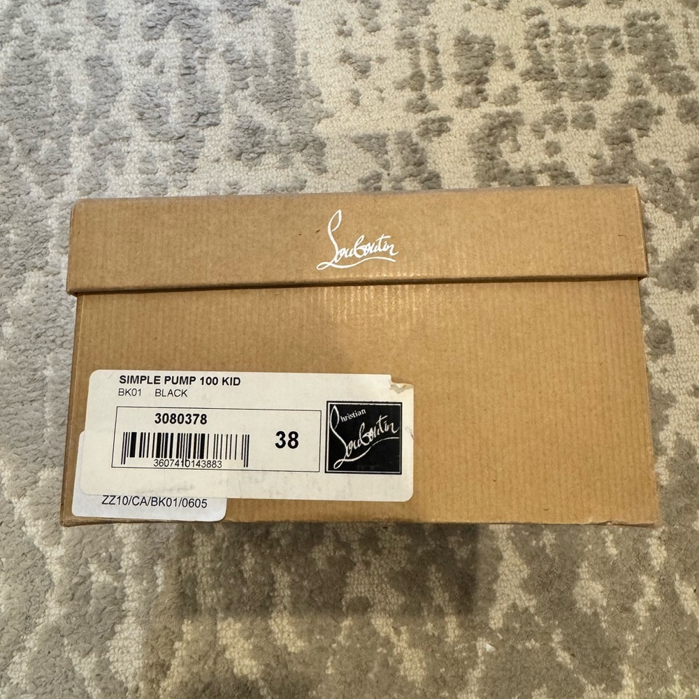 Christian Louboutin Black Round Toe Heels - Picture 2 of 7